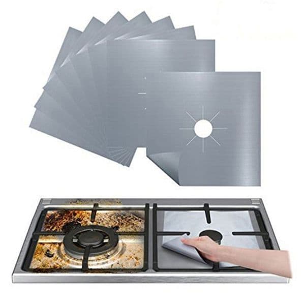 Gas Stove Protector Cooker Cover Liner Clean Cookware Mat Pad Stovetop Burner Protector High Temperature Resistant Kitchen Mats Accessories HY0392