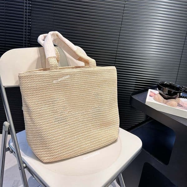 Tote Bag 7A Designer bag Straw bag beach bag Fashion Mesh Hollow Woven for Summer woven bag Linen Vacation bag Large capacity shopping bag Advanced version