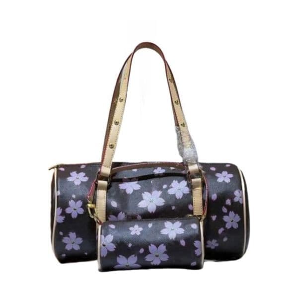 Luxury designer bag 2025 New womens cherry blossom tote soft leather crossbody shoulder bags women handbag graffiti pillow purse high quality LB421