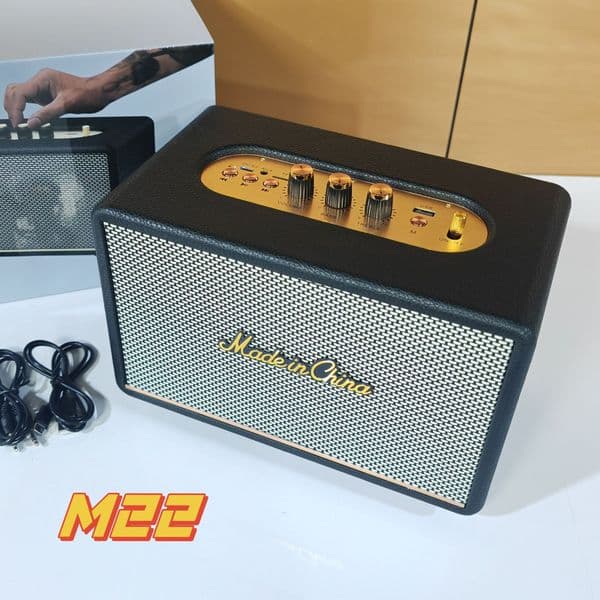 Acton3 Retro Style M22 Bluetooth Speaker Vintage Design Wireless Audio With Deep Bass Boost For PC Home Portable Use