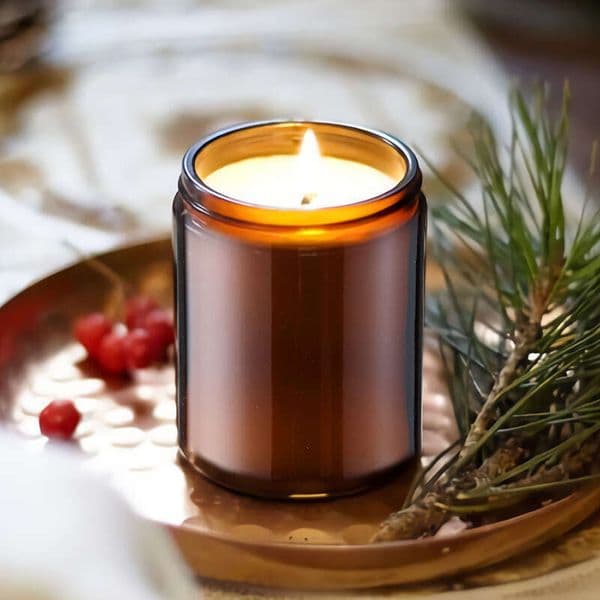 Candle Gift Vanilla Candle Christmas Candles Tea Cup Candle Glass Jar Smokeless Soy Wax Atmosphere Indoor Hotel Bathroom Aromatherapy Candl