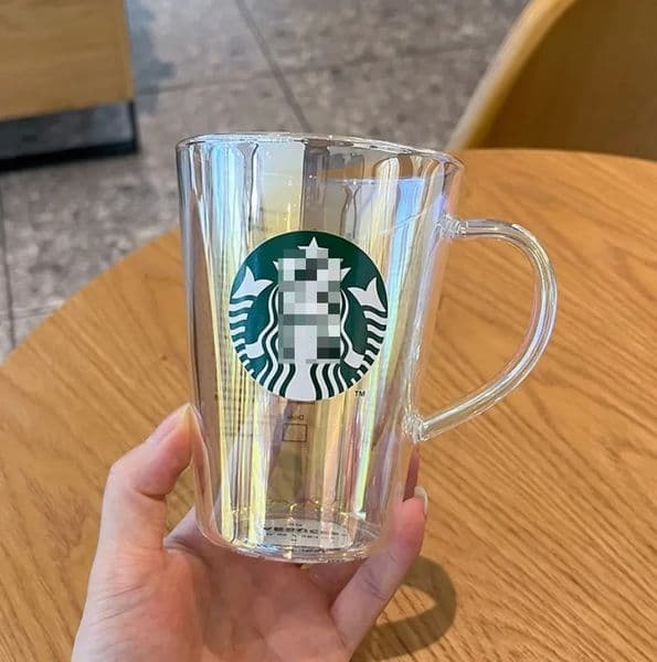 13oz Clear Glass Mug with Classic Logo Great for Coffee Tea and Hot Drinks Dishwasher Safe Cup