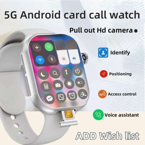 New CD20 smartwatch 2.29-inch 1600mAh large battery high-definition camera intelligent voice GPS Bluetooth video sports fiess