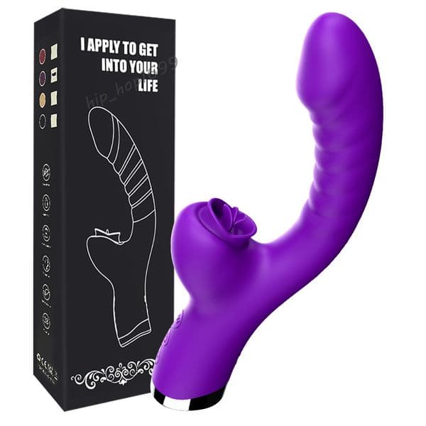 FairyKiss Personal Tongue Licking Sucking Orgasm Massager Wand Vibrator Female Couples Sex Toys Waterproof Body Relax