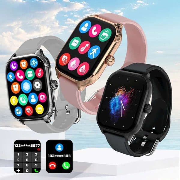 LAXASFIT New H9 Men's and Women's 2025 Sports DIY Surface Bluetooth Talking Smartwatch for Android IOS