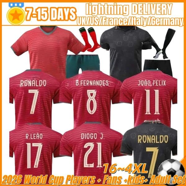 2026 2027portugalS soccer jerseys RUBEN RONALDO PEPE Portugieser 26 27 Portuguese football shirt Men Kids kit sets 3XL 4XL team Portugals tops thailand