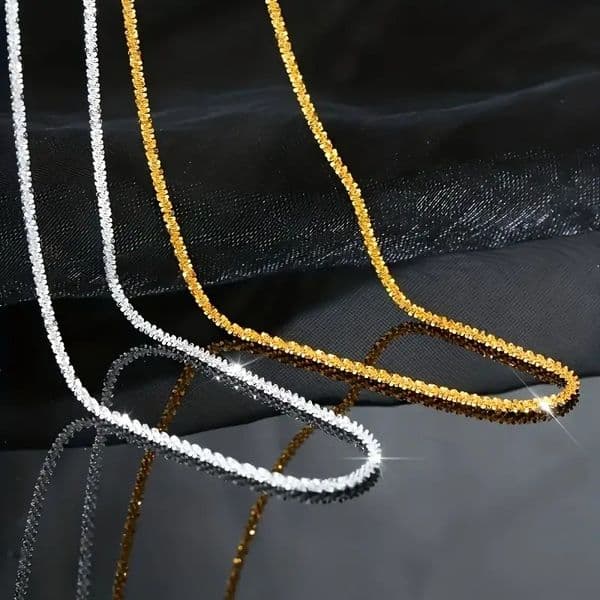 Xinghe stainless steel starry sky necklace bracelet, sparkling cauliflower chain, niche design, women's collarbone chain