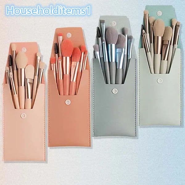 8 Pieces Natural Bristle Beauty Manufacturers China Wholesale Synthetic Kids Travel Vegan Mini Makeup Brushes