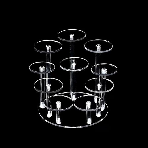 Acrylic Display Holder Organizer Removable Blind Box Display Shelves Jewelry Perfume Makeup Organizer Storage Transparent