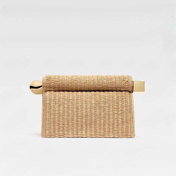 Beach Straw Weaving Designer Ladies Large Capacity Clutch Womens Simple Sculpture Fashion Shoulder Crossbody Soft Bag-250429