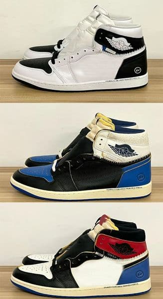 Shoes Fragment X Union 1 High OG Varsity Red Black White Sport Royal Men Women Sports Snekaers
