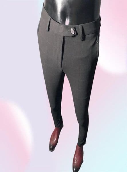 New Arrival Mens Dress Pants Men Solid Color Slim Fit Male Social Business Pants Casual Skinny Suit Trousers Asian Size4724093