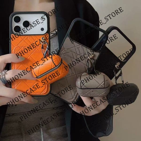 Designer iPhone Phone Case 17 16 Pro Max Luxury Leather Card Wallet Purse Hi Quality 19 18 17pro 16 15pro 14pro 13pro 15 14 13 Plus Air AirPods 1 2 3 4 Pro with Box JS1129