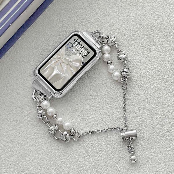 Suitable for Huawei wristbands 9/8/7, NFC version, Honor 6/7, metal bracelet heart-shaped, Instagram style, personalized