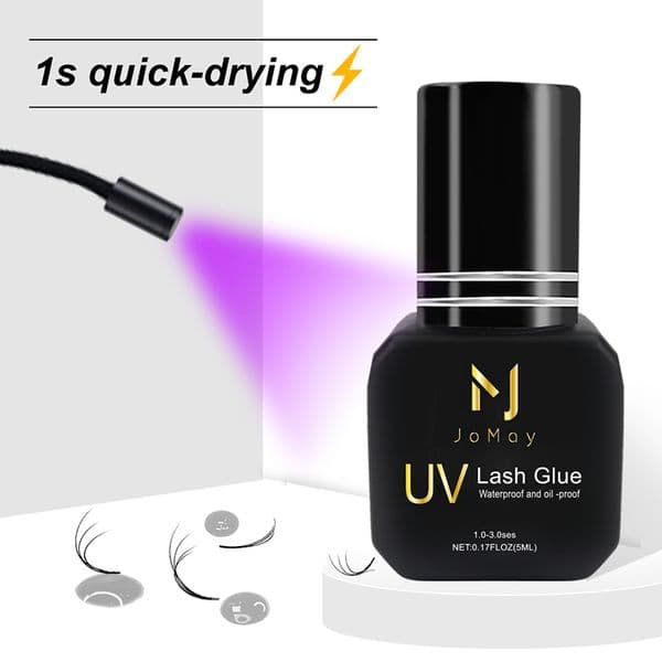 JOMAY Lash Glue UV Lash Glue 5ml Eyelash Extension Adhesive Long Lasting Fast Dry Korean Glue 1S