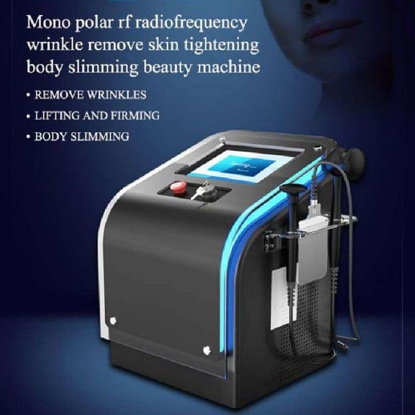 RF wrinkle removal radio frequency machine portable body contour monopolar radiofrequency facial beauty spa equipment 2 handle