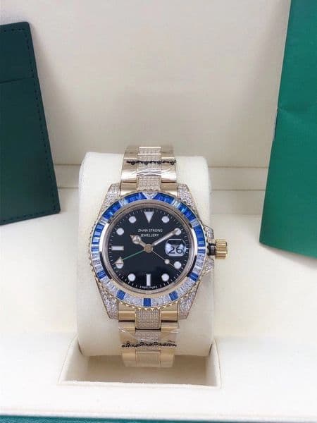 Topest Quality Mens Watches Ceramic Bezel Men's Stainless Steel Strap Automatic Mechanical Wristwatches Diamond Iced Out Bracelet Man Male Wristwatch All Can Work
