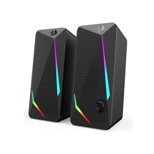 Redragon GS510 Waltz RGB Desktop Speakers 2 0 Channel PC Computer Stereo Speaker with 4 Colorful LED Backlight Modes Enhanced Z250213