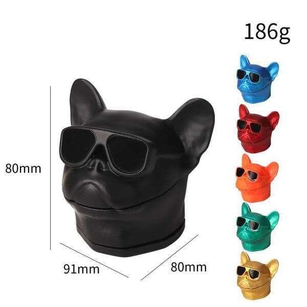New Design Bulldog Dog Style Shape Grinders With 3 Parts Zine Alloy Metal Dry Herb Tobacco Spice Miller Crusher 55mm Shredder Muller Smoking Cigarettes Accessories