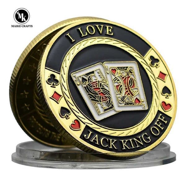 I Love King Off Coin Card-guard Challenge Coin Commemorative Gifts Home Decoration W250207