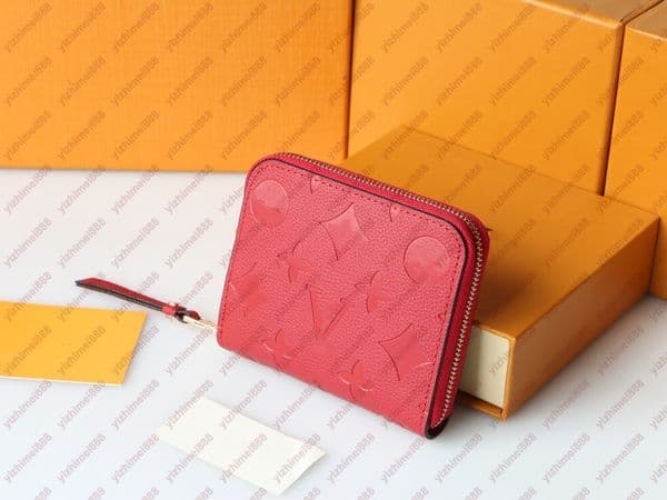 Luxury Designer Zippy short Wallet Men Women Zipper Brown Wallet Canvers Leather Check Plaid Wallet card holder long busines