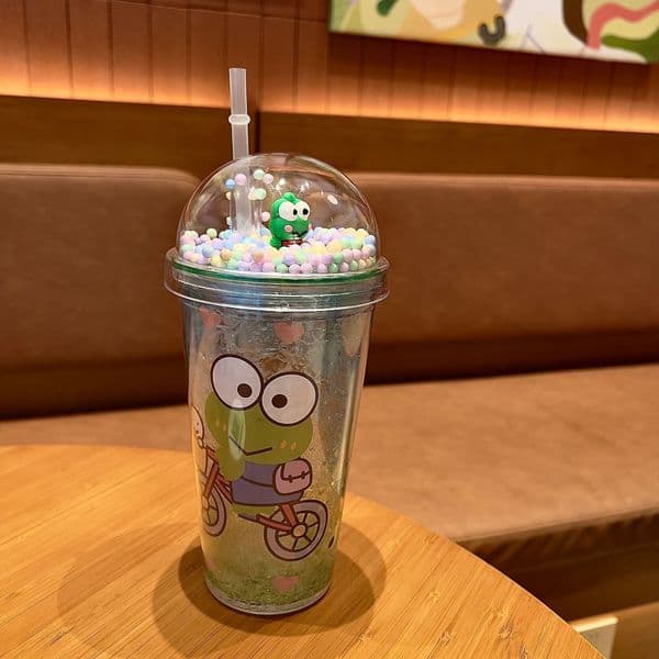 Animal Fruit Print Tumbler Cup 15.2oz Plastic Straw Drink Mug With Dome Lid For Kids Gift