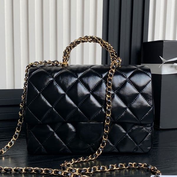 Top Quality 10A Chain Shoulder Luxury Designer Soft Genuine Leather Crossbody Golden Hardware Messenger Zipper Pocket Clutch Bag Purse