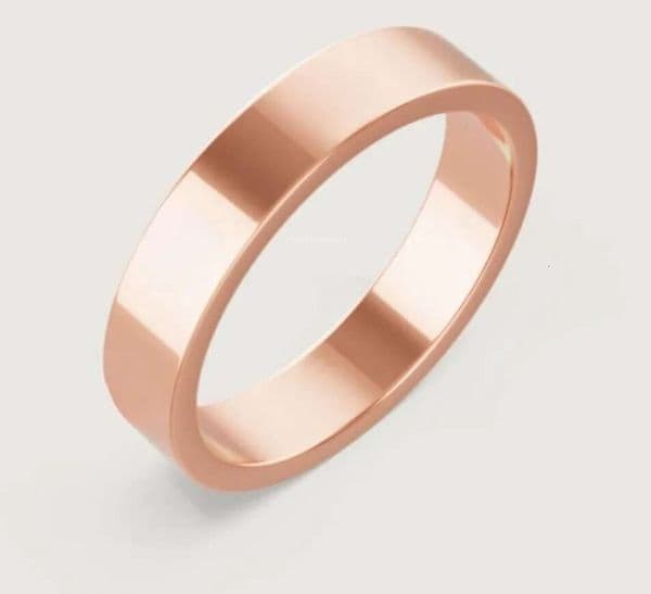 4Mm 5Mm 6Mm Titanium Steel Love Mens And Womens Rose Gold Fashion Jewelry Designer Ring Couple Promise Never Fade Wedding Rings 3ad517