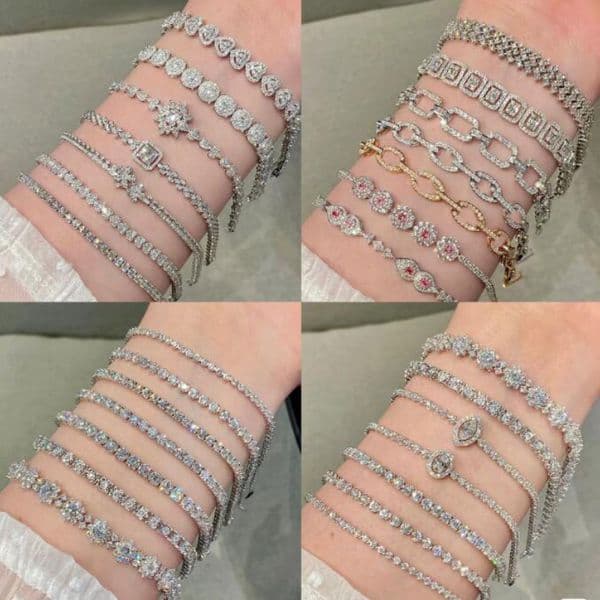 Luxury Designer Elegant Bracelet Chain Fashion Letter Flower Charm Bracelet Wedding 18K Gold Plated Jewelry
