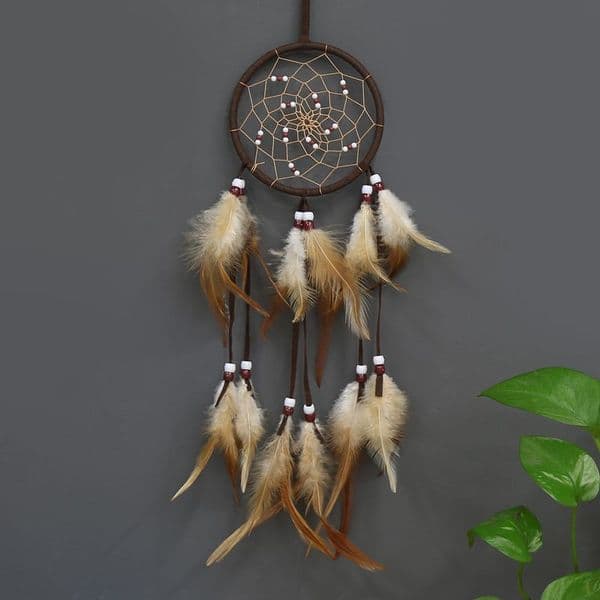 2025 Arts and Crafts Arts Small Dream Catcher Feather Decor Home Hanging Party Decorations