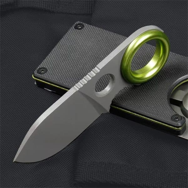 Portable GDC Money Clip Small Pocket Mini Fixed Blade Knife Keychain Knives Titanium-plated Blade Multi-purpose Outdoor Hunting Self Defense Camping Tools 3300 3200