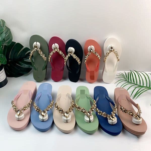 designer sandals women luxurys sandal womens chain slides summer rubber big head slides fashion beach sexy shoes High heels Herringbone slippers top quality