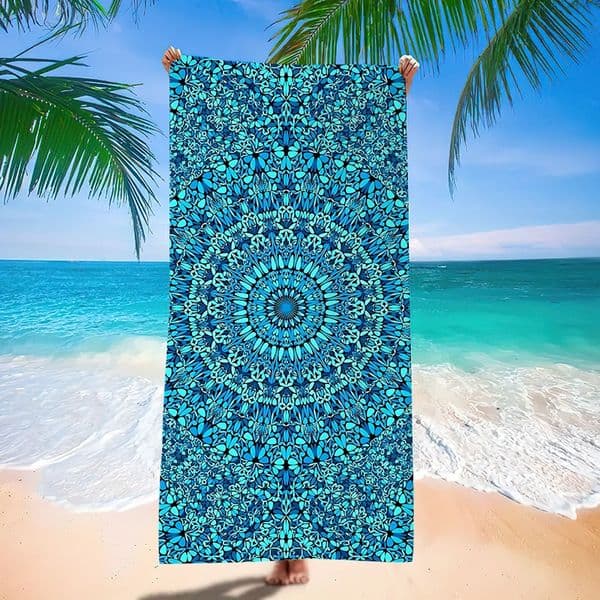 70x140cm Mandala Beach Towel Microfiber Quick Dry Sand Free Pool Bath Towel Soft Absorbent Travel Blanket