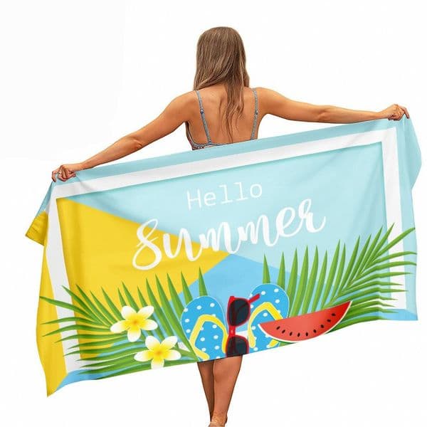 70x150cm Kids Beach Towel Microfiber Quick Dry Sand Free Pool Bath Towel Soft Absorbent Outdoor Travel Blanket