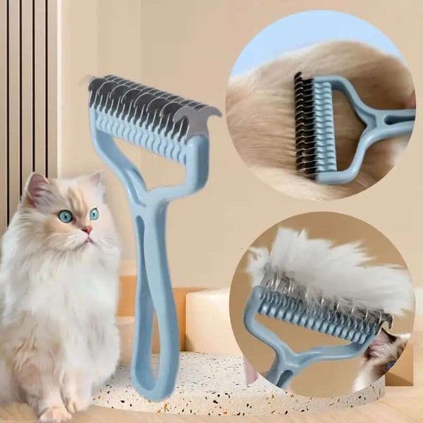 brush Cat Fur Knot Cutter Pets Hair Removal Comb Dog Grooming Shedding Tools Double sided Stainless Brush Pet Products
