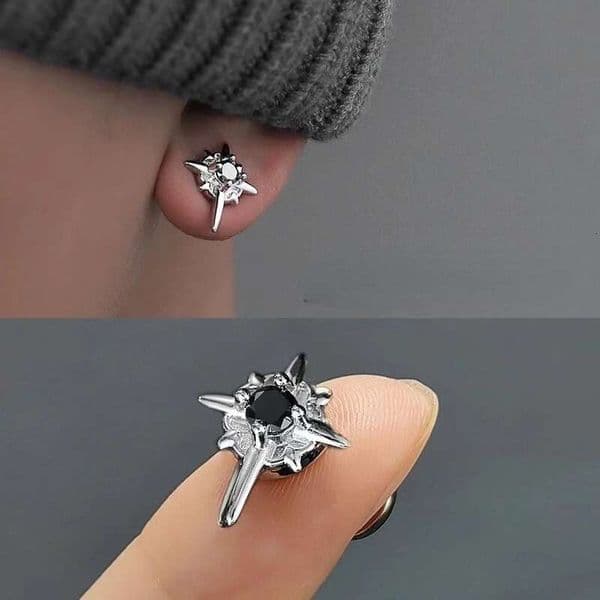 1 Pair North Star Magnet Clip For Men Without Ear Holes Earrings Women Simple Jewelry Daily Decoration