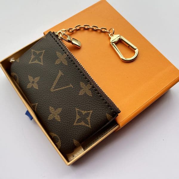 KEY POUCH Designers Mini Wallet Fashion Womens Mens Keychain Ring Credit Card Holder Coin Purse Luxury M62650 w box wallet 62650 62369
