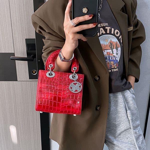 2025 New Shoulder Multi functional Animal Pattern Women's Large Capacity Daifei Handbag Fashion