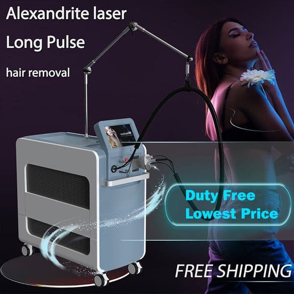 Laser Hair Removal Alexandrite Laser Long Pulse Laser 1064nm 755nm Nd Yag hair equipment for SPA Clinic