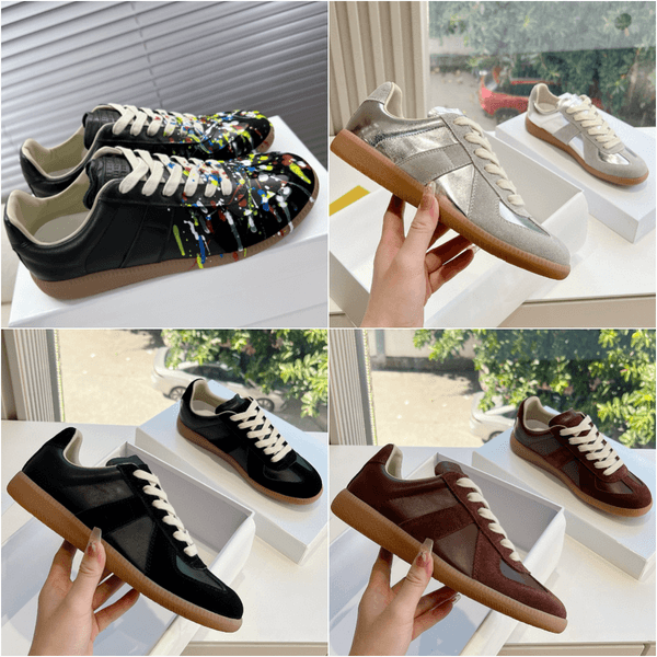 designer Shoes Men Women Casual Shoes luxury Paint Replica Low cut sports shoes suede leather Vintage Lace-Up sneaker Daily Outfit Outdoor Recreation Running shoes