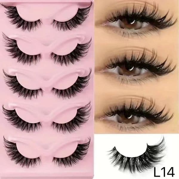 New Russian Curl False Eyelashes Dense Curl High Curvature European and American Style Cat Eye Fluffy Eyelashes New Free Delivery