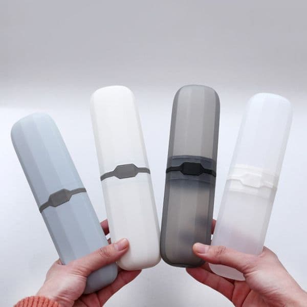 Travel Portable Toothbrush Toothpaste Holder Storage Box Case Pencil Container Cup Bathroom Accessories Outdoor Hiking Camping