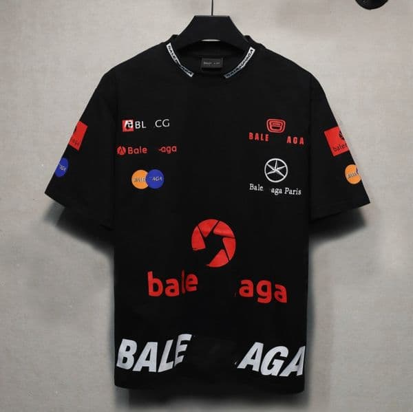 Parisian designer's new logo racing suit, short-sleeved loose T-shirt suitable for both men and women, marathon sports casual top
