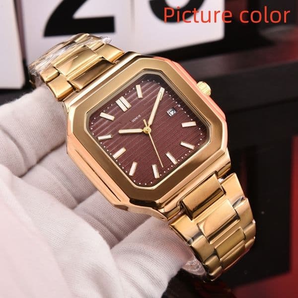 Pate Wrist Watches for 2026 Mens Watches Three needles Quartz Watch High Quality Top Luxury Brand designer Clock Steel Strap Fashion GENEVE Holiday Gift Montre de one