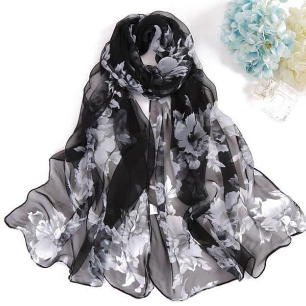 Hot sale summer fashion georgette sunscreen silk scarf beach towel long scarf --899625