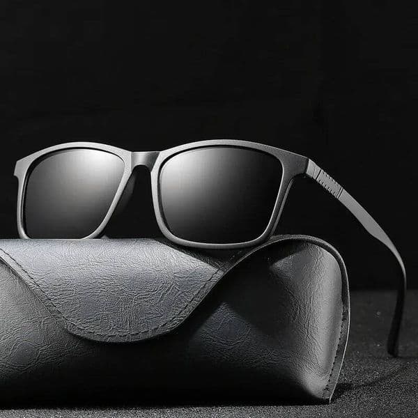 Men Polarized Sunglasses Fashion Vintage Square Ultra Light TR90 Frame Driving Fishing Sun Glasses For Man UV400 Eyewear