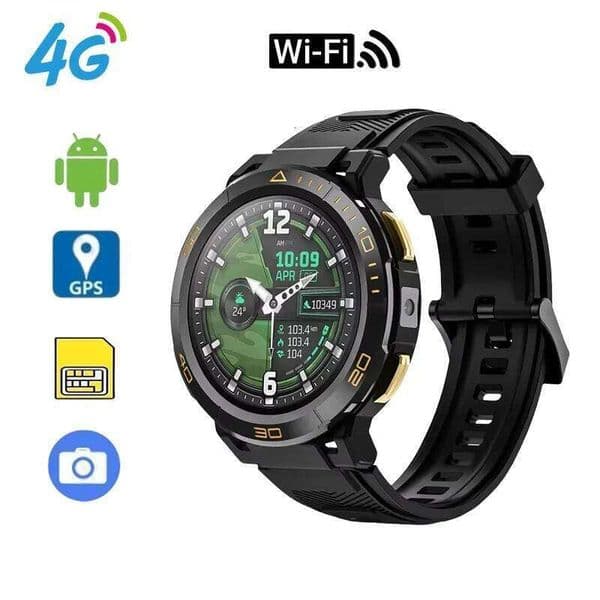 Z1 Android OS 4G Watch Smartwatch 8GB Ram 128GB Rom LTE Quad WIFI GPS AMOLED Display Core Altimeter Camera