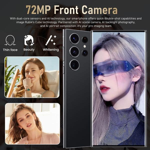 NEW S26 Ultra Cellphones7 3INCH Original Smartphone 5G Dual SIM 16GB 1TB Android 14 Cell Phone Snapdragon 8 gen 3 Smart Mobile Phones