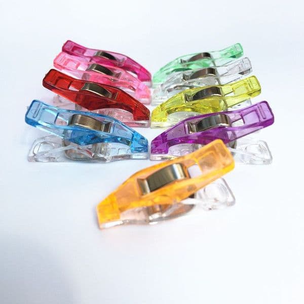Wonder pointed end Clips for Fabric Quilting Craft Sewing Knitting Crochet DIY Patchwork Fixed Fabric Plastic Clamps Wholesale LX2010