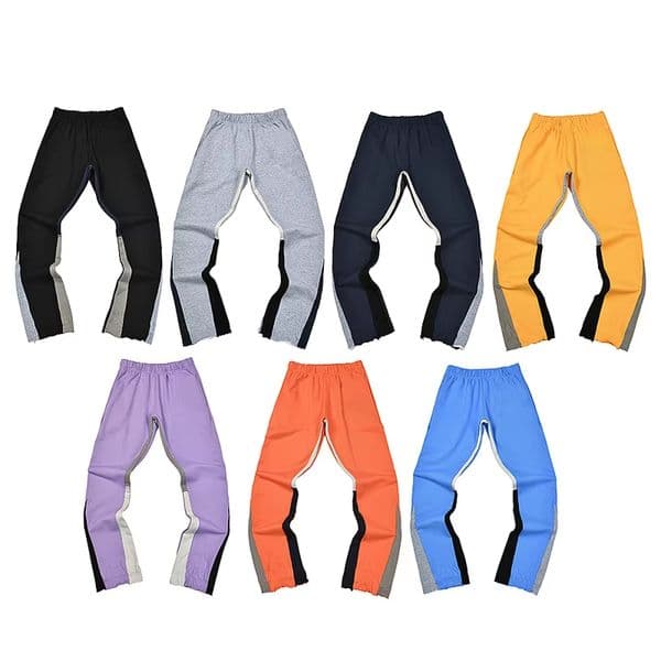Streetwear Tie Dye Graffiti Sweatpants Y2K Men Straight Hiphop Small Letter Baggy Casual Pants LA Jogging Pant